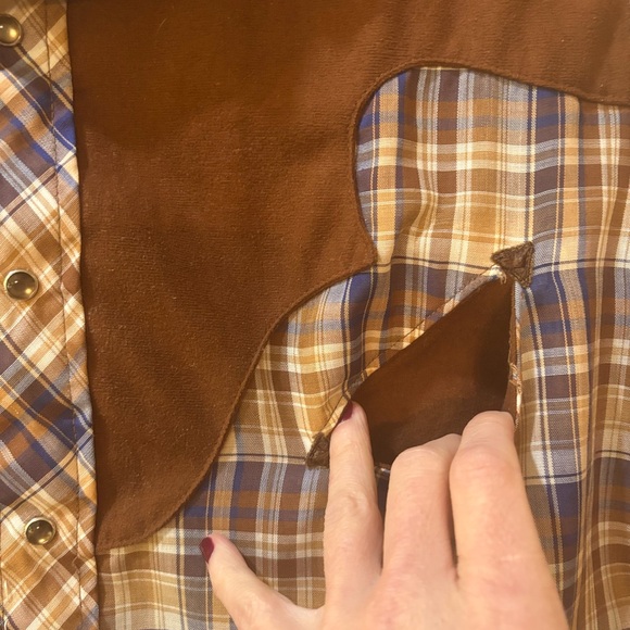 Vintage 70’s Western Shirt with Pearl Snaps Large NWT 🤠 ⛰️ - Picture 6 of 13